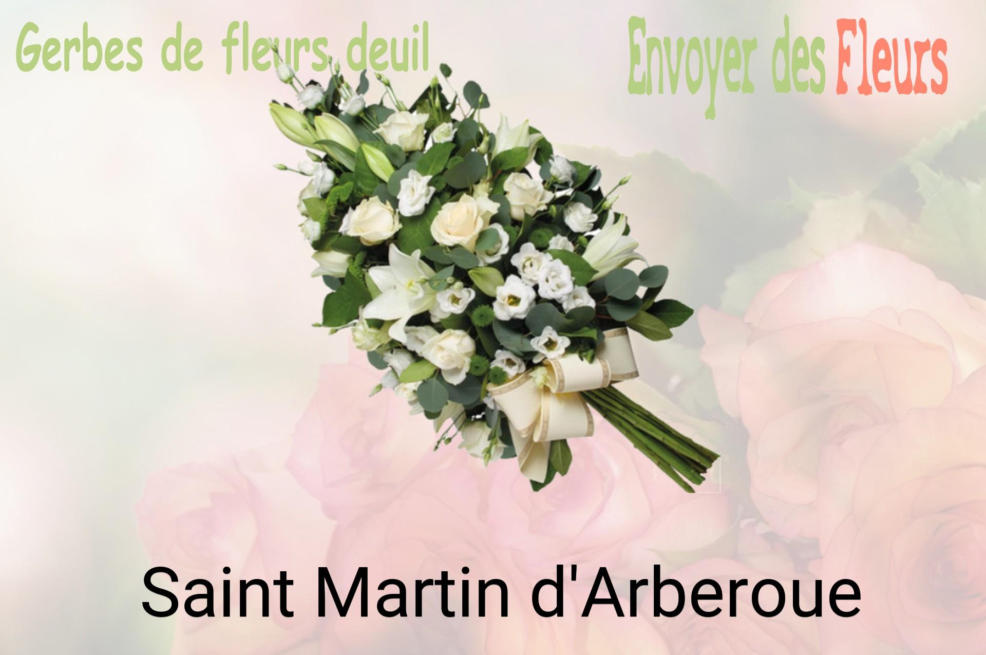 Gerbe de fleurs de deuil livrée à Saint-Martin-d'Arberoue